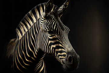 Black golden Zebra