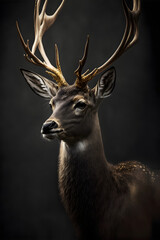 Black golden Deer