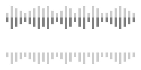 Voice wave vector icon. Sound waves. Music wave, radio signal. Voice wave. Vector illustration