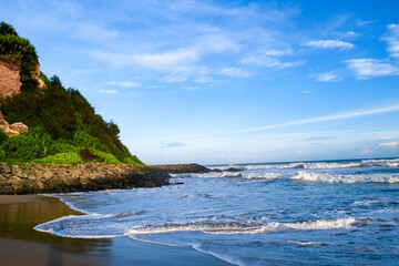 beach and sea