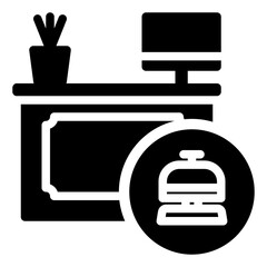 Obraz premium Reception Icon