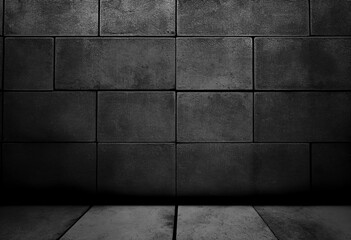 Smooth bare concrete wall with many concrete form dimples and grid lines. High quality photo