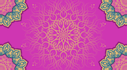 simple background, decorative mandala ornament