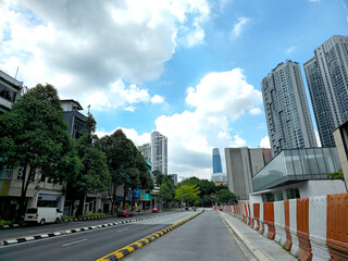 Obraz na płótnie Canvas The beautiful morning view in Pudu, Kuala Lumpur, Malaysia