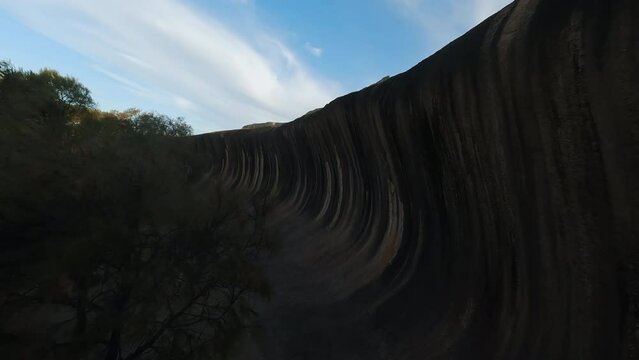 wave shaped rock in Australia