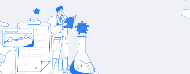 Medical Characters Anti-epidemic Flat Vector Concept Operation Hand Drawn Illustration
