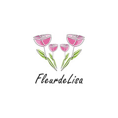 Floral logo. Flower icon. Floral emblem. Cosmetics, Spa, Beauty salon, Decoration, Boutique logo. Luxury, Business, Royal Jewelry.