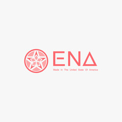 Fashion and Cosmetic Star Symbol Pink Color Logo