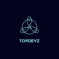 Modern digital futuristic World Globe link network internet logo design