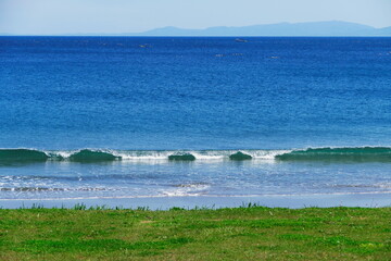海岸の波打ち際