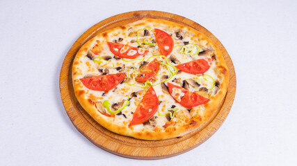 Vegetables pizza isolated