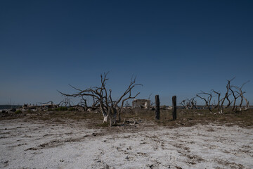 Salt Recovery Plant, Tres Lagunas, Province of Buenos Aires, Argentina.