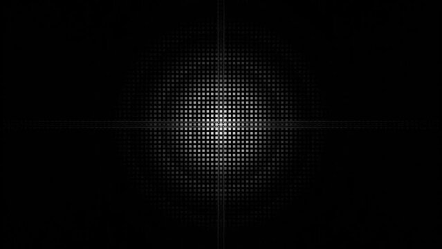 Seamless VJ Loop Abstract Pulsing Ring motion graphic element for background or logo placement. black and white Stylish Club Visuals Looped portal effect or beating heart pulse. 3D render, 4K loop