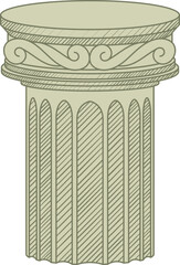 Ancient columns clipart