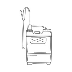 pesticides line vector doodle simple icon design