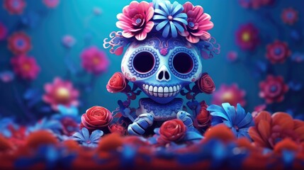 day of the dead head flower