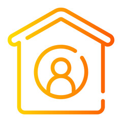 real estate gradient icon