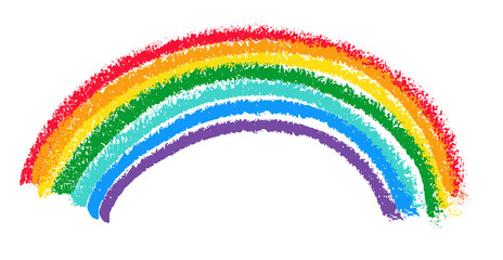 Rainbow Crayon Drawing