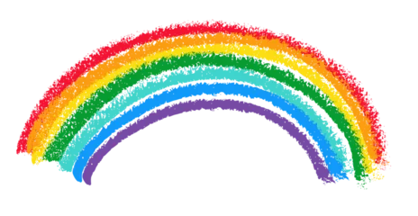 Foto op Plexiglas Rainbow Crayon Drawing © Grunge Designs
