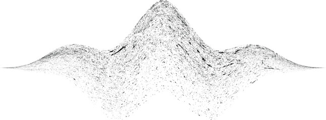 Sprayed black spiral line .Graffiti art design . Noise dispersion grungy wavy logo . Spray effect .Grunge texture . Distressed element . Grange textured vector