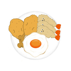 fried eggs and toast