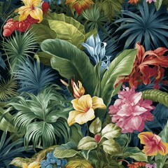 A tropical themed wallpaper