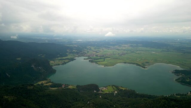 Bavarian Lake from a drone