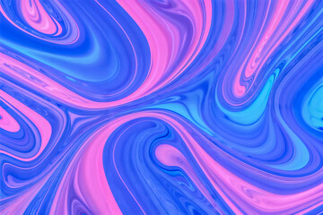 Fototapeta premium Abstract background fluid waving, holographic color, glossy and glowing, Iridescent Texture. - Generative AI