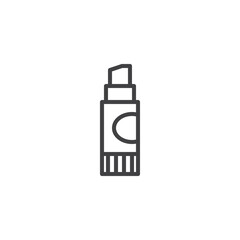 Glue stick line icon