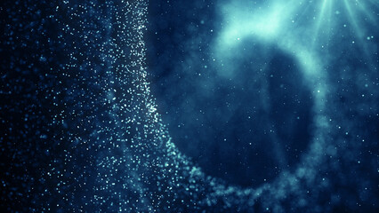 Particles blue event game trailer titles cinematic concert openers end credit background
