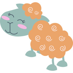 Sheep Cute Character