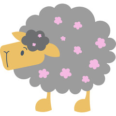 Sheep Cute Character