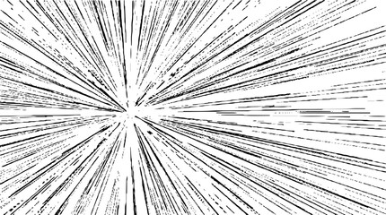 Obraz premium Circular starburst explosion texture. Distressed uneven grunge background. Abstract vector illustration. Overlay to create interesting effect and depth. Isolated on white background.