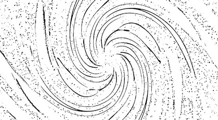 Circular starburst explosion texture. Distressed uneven grunge background. Abstract vector illustration. Overlay to create interesting effect and depth. Isolated on white background.