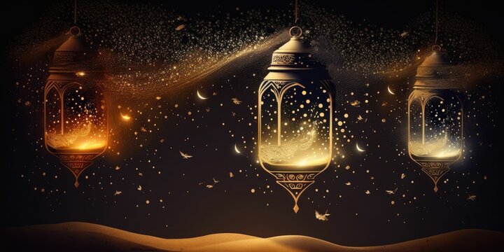  lantern islamic at desert
