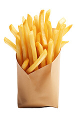 French fries craft pack on a white or transparent background