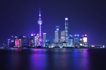 Obraz na płótnie Canvas Shanghai Lujiazui Finance and Trade Zone at night