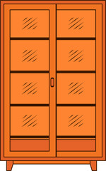 illustration of a wardrobe