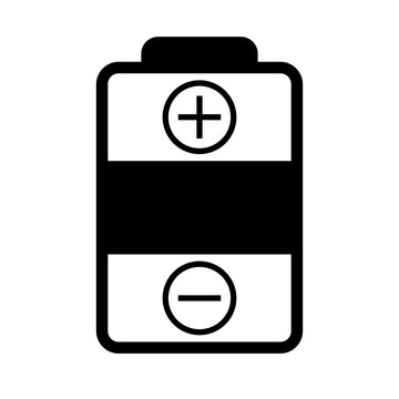 recommend clip art: Battery icon with plus and negative mark. Vector.