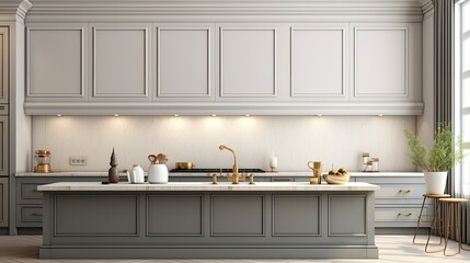 Modern Mosaic backsplash in kitchen, Modern interior, Classic style