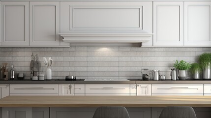 Modern Mosaic backsplash in kitchen, Modern interior, Classic style