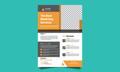 Corporate Business flyer template design