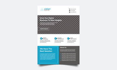 Corporate Business flyer template design