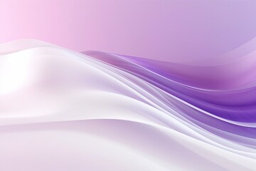 Fototapeta premium Purple background with soft soothing abstract purple and white ribbon waves. Created using generative AI.