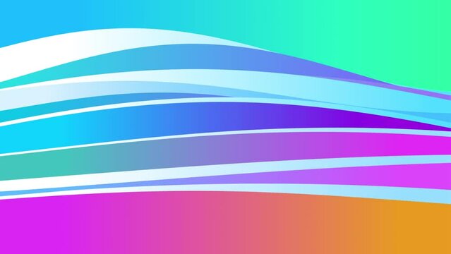 Colorful abstract waves background. Fluid motion graphics animation, intros or presentations. High quality 4k footage