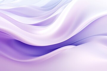 Fototapeta premium Purple background with creamy soothing abstract purple and white ribbon waves. Created using generative AI.