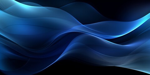 Abstract background with neon blue lines, forming a dynamic and modern composition that radiates vibrancy and energy. Generative Ai