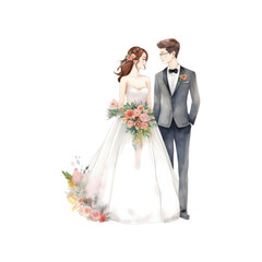 bride and groom made by midjeorney