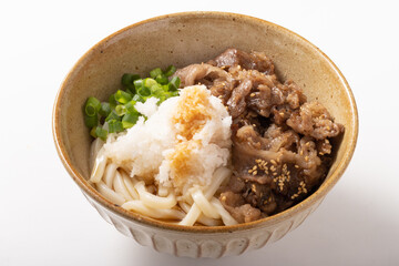 鬼おろし肉ぶっかけうどん