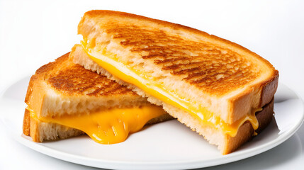 Cheese sandwich on plate